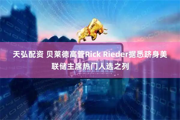 天弘配资 贝莱德高管Rick Rieder据悉跻身美联储主席热门人选之列