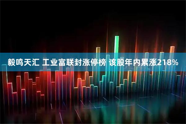 毅鸣天汇 工业富联封涨停榜 该股年内累涨218%
